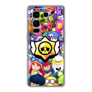 Чехол для Infinix Note 50 Pro Plus Бравл Старс (VPrint) (Лого Brawl Stars)