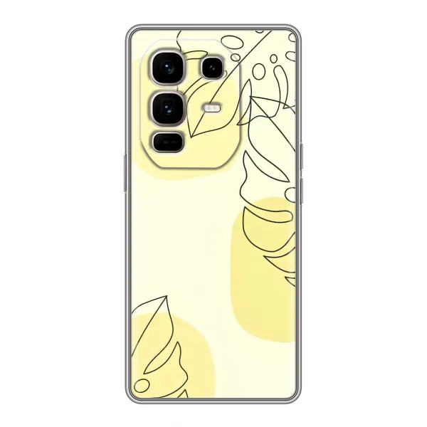Чохол з принтом «Жовта монстера арт» для Infinix Note 50 Pro Plus