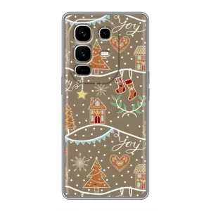 Новорічні, Святкові Чохли для Infinix Note 50 Pro Plus - 2024 год (Новорічні пряники)