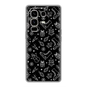 Новорічні, Святкові Чохли для Infinix Note 50 Pro Plus - 2024 год (Новорічний фон)