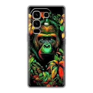 Чохол з Мавпами Infinix Note 50 Pro Plus - (AlphaPrint) (Мавпа в квітах)