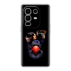 Чохол з Мавпами Infinix Note 50 Pro Plus - (AlphaPrint) (Три мавпи)