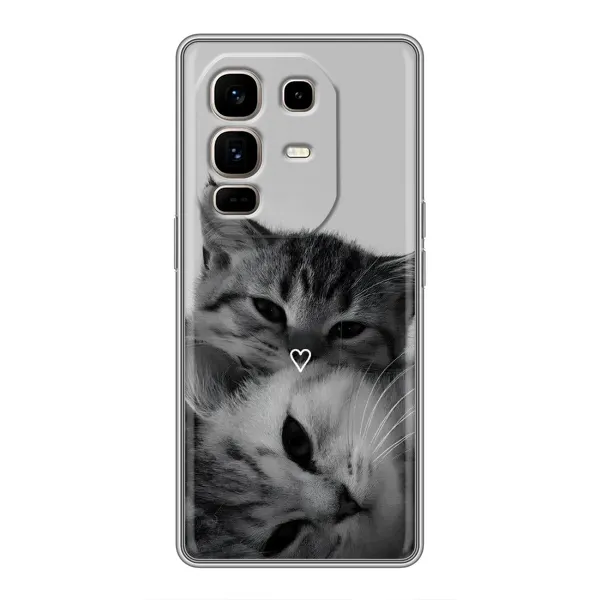 Чохол з принтом «Пара котів» для Infinix Note 50 Pro Plus