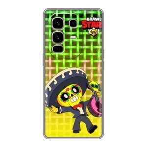 Чехлы Brawl Stars для Infinix Note 50 Pro Plus (AlphaPrint) (Поко в самбреро)