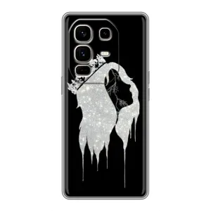 Чохол з Короною Ноте 50 Про Плюс - (AlphaPrint) (Принцеса)