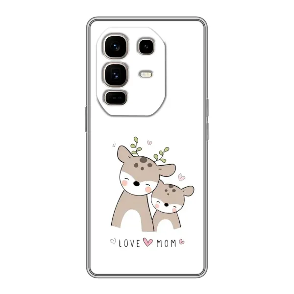 Чохол з принтом «Оленята мама і малюк» для Infinix Note 50 Pro Plus