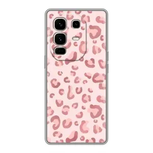 Чехол с розовым рисунком для Infinix Note 50 Pro Plus (Розовый леопард)