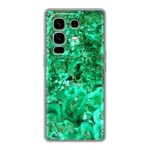Мраморний чехол на Infinix Note 50 Pro Plus (VPrint) (Салатовий Мрамор)