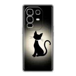 Чохол з принтом для Infinix Note 50 Pro Plus (AlphaPrint) Модні коти (Силует котика)