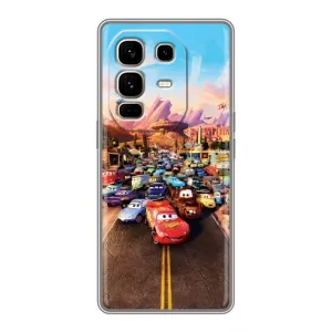 Силіконовий чохол Маквін для Infinix Note 50 Pro Plus (Тачки на трасі)