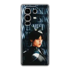 Чохли Венсдей на Infinix Note 50 Pro Plus Уенсдей (AlphaPrint) (Венздей кішка)