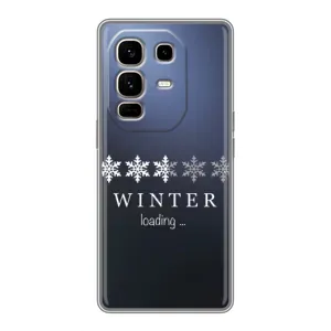Зимні Чохли для Ноте 50 Про Плюс - прозорий фон (Winter loading)