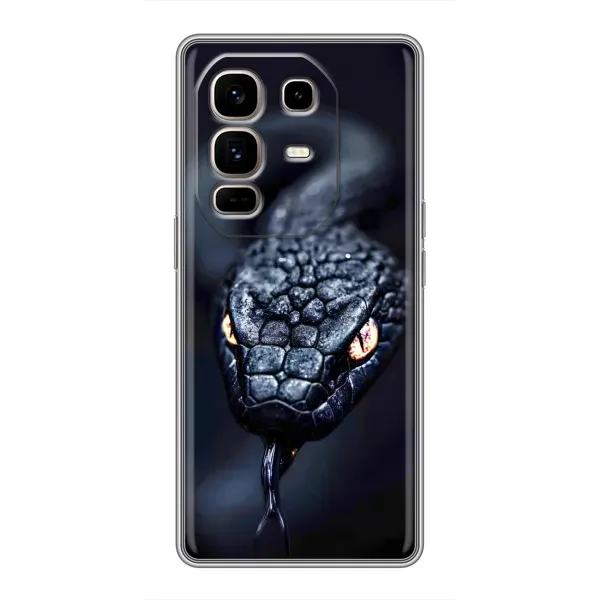 Чохол з принтом «Чорна змія» для Infinix Note 50 Pro Plus
