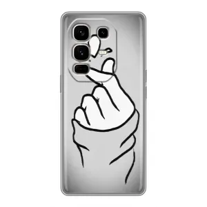 Чохол з принтом для Infinix Note 50 Pro Plus (AlphaPrint - Знак сердечка) (Значок Love)