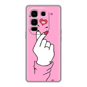 Чохол з принтом для Infinix Note 50 Pro Plus (AlphaPrint - Знак сердечка) (Знак Love)