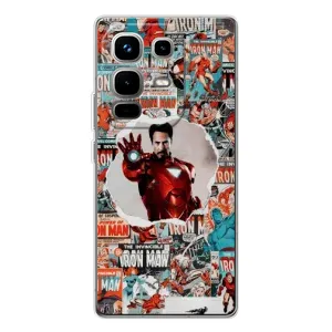 Чохли з героями Марвел Infinix Note 50 Pro (VPrint) (Айронмен)