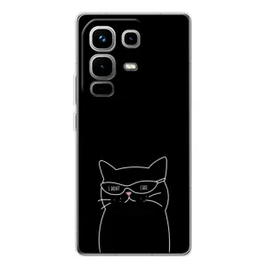 Чохол з малюнком кіт на Infinix Note 50 Pro (Байдужий кіт)