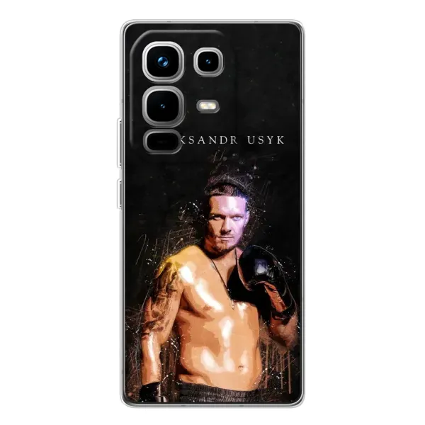 Чехол с принтом «Боксер Александр Усик» для Infinix Note 50 Pro Чехол с принтом «Боксер Александр Усик» для Infinix Note 50 Pro