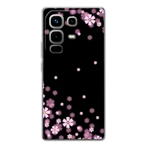 Чехол для Ноте 50 Про - с принтом (Дизайнерские) (AlphaPrint) (Цветочки маленькие)