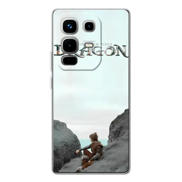 Чохол з принтом «Дракон лого» для Infinix Note 50 Pro