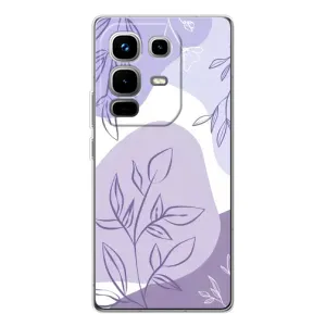 Чехол с принтом «Фиолетовые листья абстракция» для Infinix Note 50 Pro