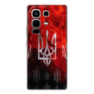 Украинские Чехлы для Infinix Note 50 Pro с картинкой УПА (AlphaPrint) (ГЕРБ УПА)