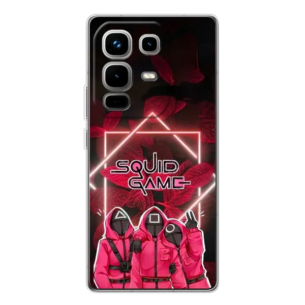 Чехол с принтом «Охранники Игра кальмара» для Infinix Note 50 Pro Чехол с принтом «Охранники Игра кальмара» для Infinix Note 50 Pro