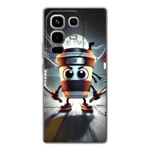 Чохол з мемом Тралалело тралала на Infinix Note 50 Pro (Капучіно асасіно)