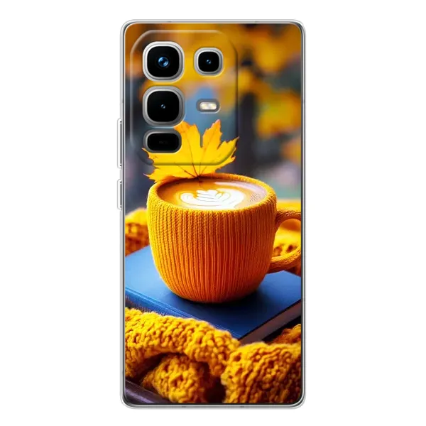 Чехол с принтом «Кофе на желтом пледе» для Infinix Note 50 Pro Чехол с принтом «Кофе на желтом пледе» для Infinix Note 50 Pro