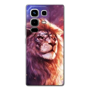 Чохол з картинкою ЛЕВ для Infinix Note 50 Pro (VPrint) (Красочний Лев)