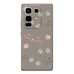 Чохол з малюнком кіт на Infinix Note 50 Pro (Лапи і вуса)