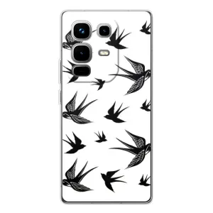 Чохол з пташками на Infinix Note 50 Pro (VPrint) (Ластівки)