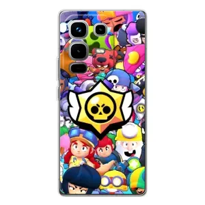 Чехол для Infinix Note 50 Pro Бравл Старс (VPrint) (Лого Brawl Stars)