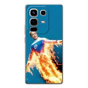 Чехол с принтом «Человек-факел в огне» для Infinix Note 50 Pro