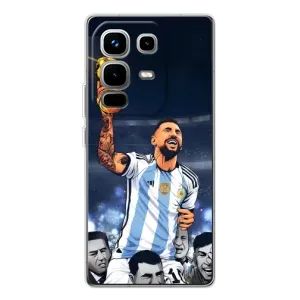 Чохли для Infinix Note 50 Pro (Leo чемпіон) (AlphaPrint) (Мессі з кубком)