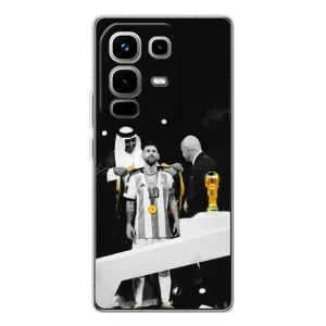 Чохли для Infinix Note 50 Pro (Leo чемпіон) (AlphaPrint) (Мессі коронований)