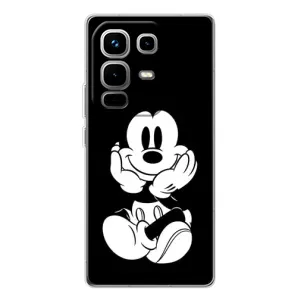 Міккі Маус чохол для Infinix Note 50 Pro (AlphaPrint - Мультяшні) (Маус на чорному)