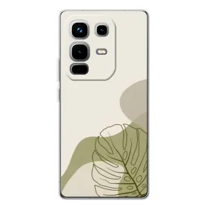 Чехол с принтом «Зеленая монстера дизайн» для Infinix Note 50 Pro