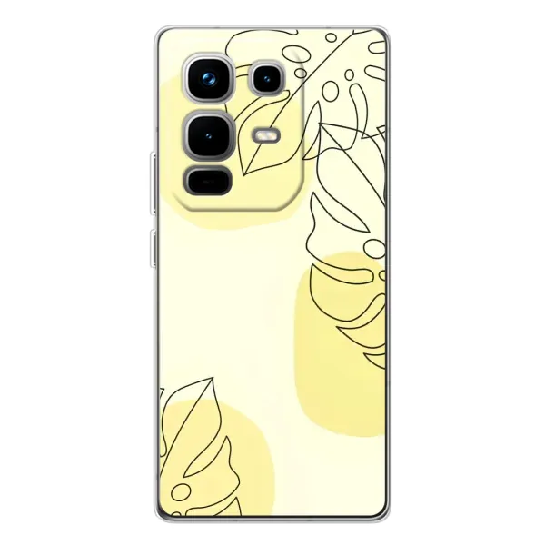 Чехол с принтом «Желтая монстера арт» для Infinix Note 50 Pro Чехол с принтом «Желтая монстера арт» для Infinix Note 50 Pro