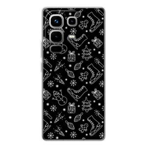 Новорічні, Святкові Чохли для Infinix Note 50 Pro - 2024 год (Новорічний фон)