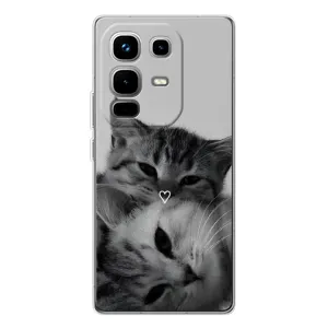 Чохол з малюнком кіт на Infinix Note 50 Pro (Пара котів)