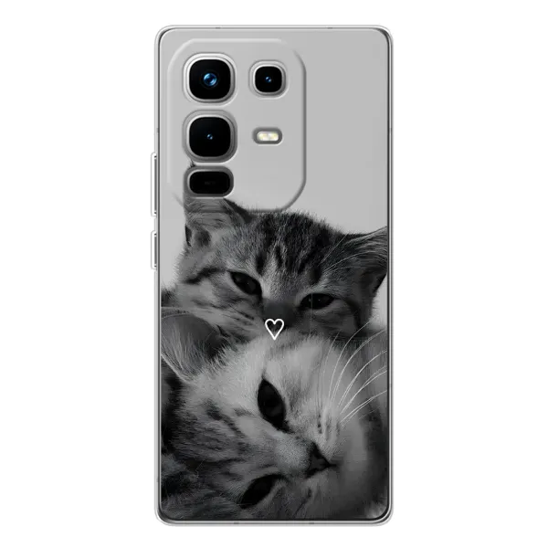 Чохол з принтом «Пара котів» для Infinix Note 50 Pro