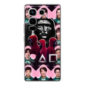 Чехол с принтом «Участники Игра кальмара» для Infinix Note 50 Pro