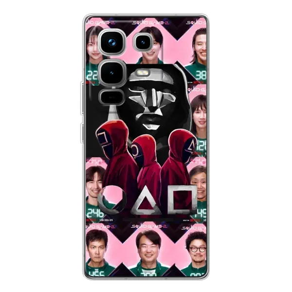 Чехол с принтом «Участники Игра кальмара» для Infinix Note 50 Pro Чехол с принтом «Участники Игра кальмара» для Infinix Note 50 Pro