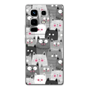 Чохли з Котиками для Infinix Note 50 Pro (VPrint) (Мальовані котики)