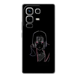 Чохли на тему: Ітачи Учіха для Infinix Note 50 Pro (AlphaPrint) (силует Ітачі)