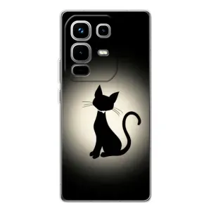 Чохол з принтом для Infinix Note 50 Pro (AlphaPrint) Модні коти (Силует котика)