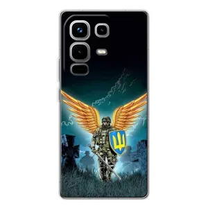 Чехлы с картинкой ЗСУ для Infinix Note 50 Pro (AlphaPrint) (Солдат ЗСУ)
