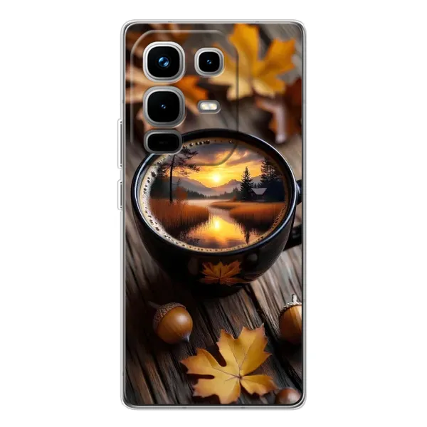 Чехол с принтом «Темный кофе» для Infinix Note 50 Pro Чехол с принтом «Темный кофе» для Infinix Note 50 Pro