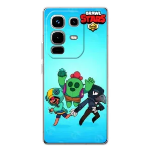 Чехлы Brawl Stars для Infinix Note 50 Pro (AlphaPrint) (Тріо героїв)